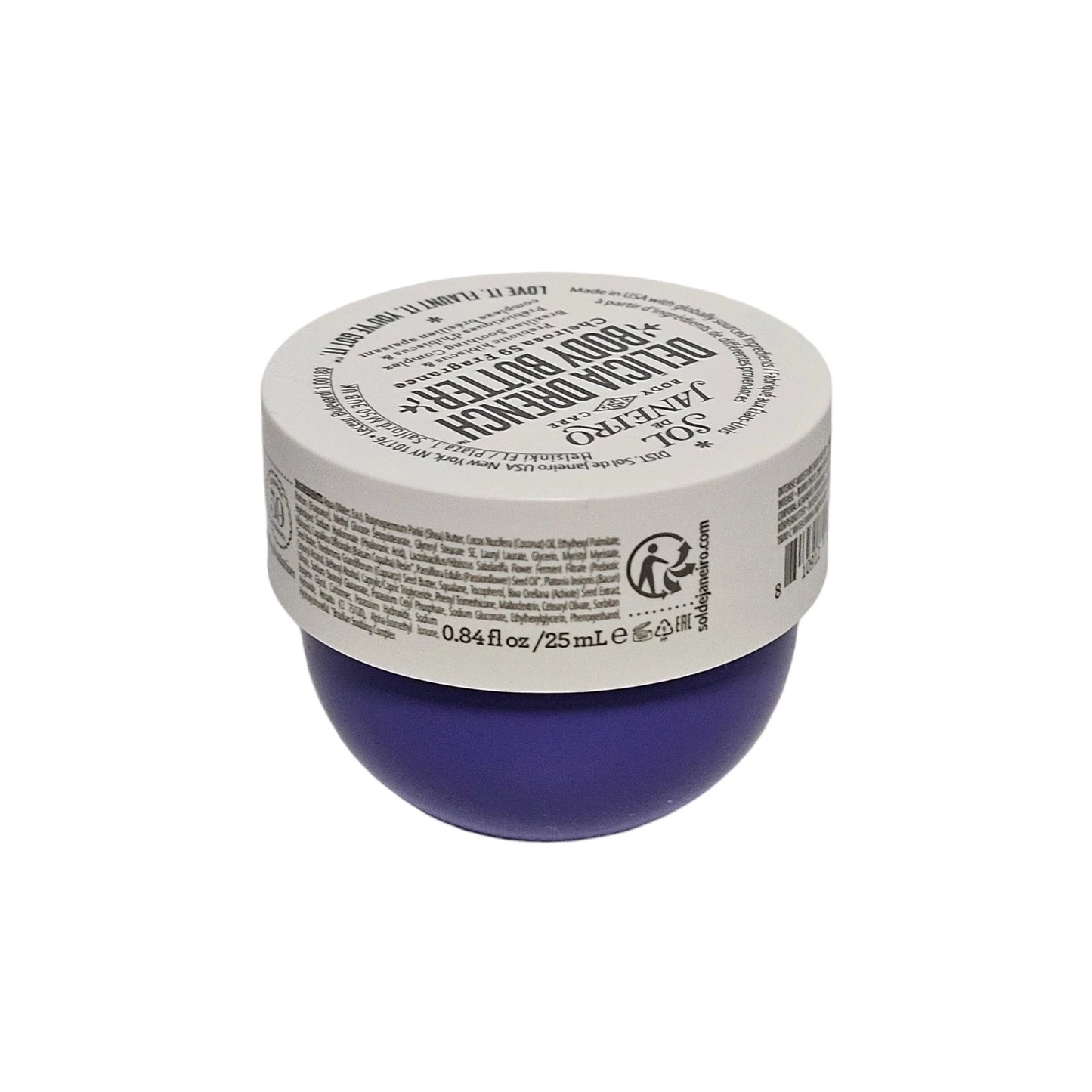 Sol de Janeiro Delícia Drench Body Butter Cream Travel Size 25ml / 0.84 fl oz Moisturizing Body Cream New