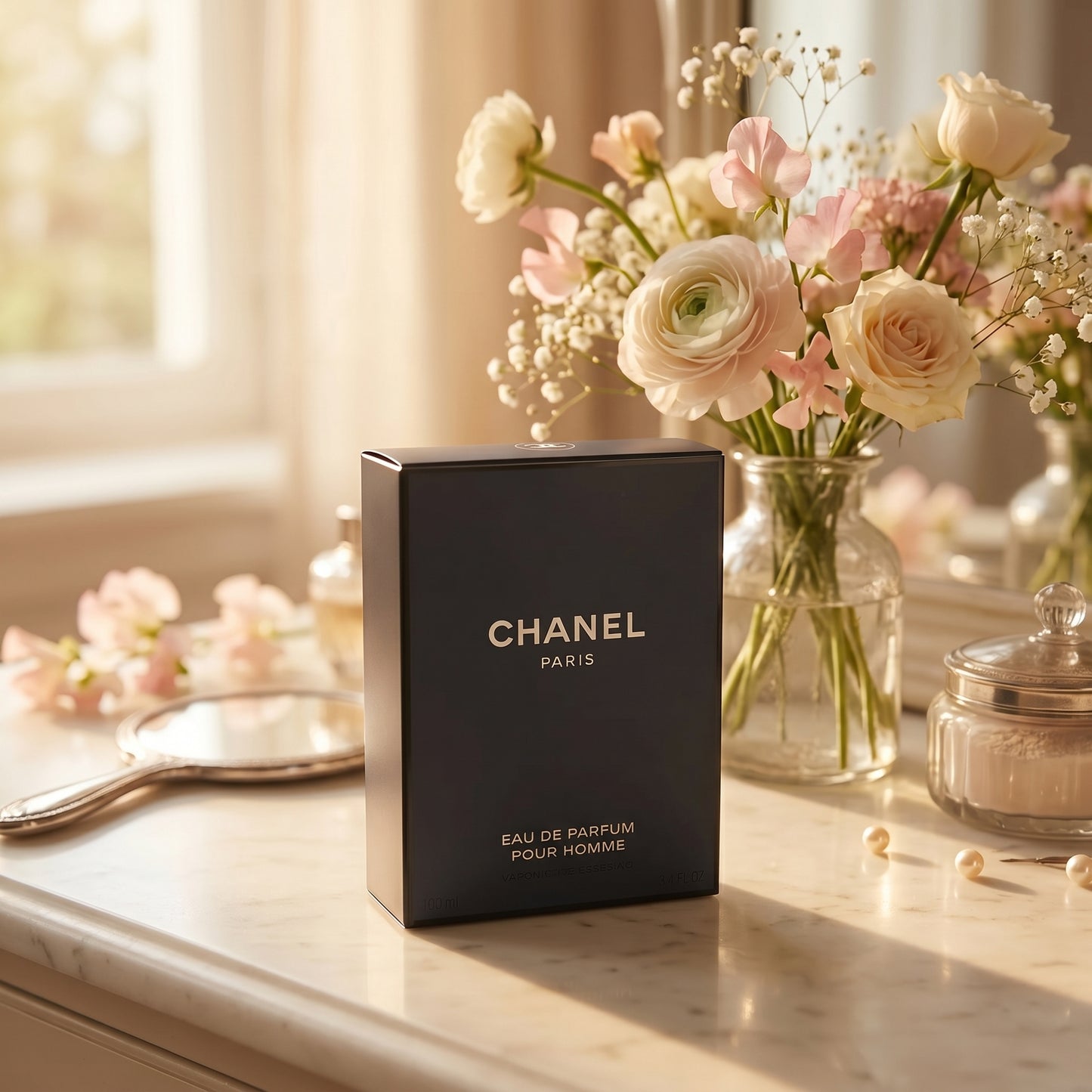 CHANEL Bleu de CHANEL Men's Parfum Spray, 3.4 fl oz (100mL) Open Box