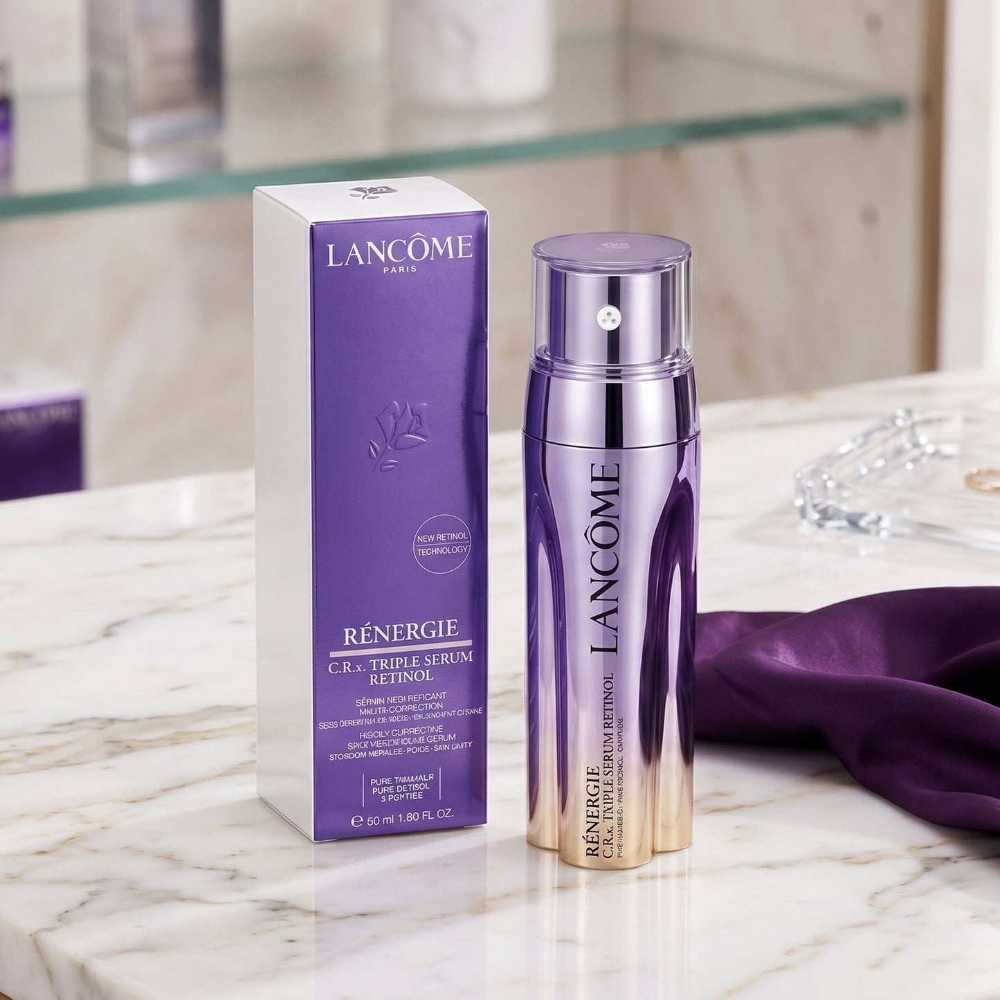 Lancome Renergie C.R.x Triple Serum RETINOL 1.7 oz / 50mL NIB & SEALED