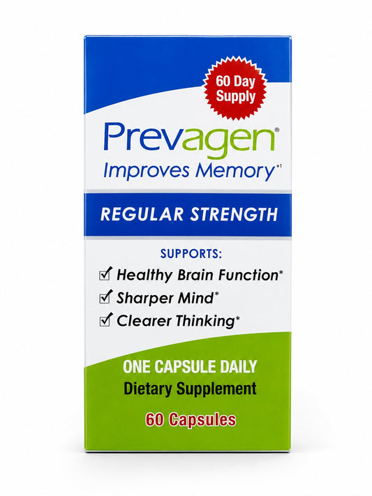 Prevagen Regular Strength Memory Support Supplement 60 Capsules | Daily Brain Health &amp; Cognitive Support | New Sealed