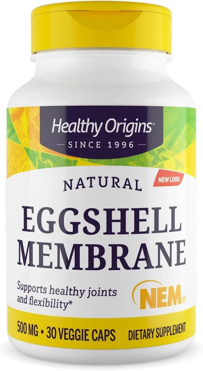 Healthy Origins Eggshell Membrane (NEM) 500 mg – Joint Support Supplement, Non-GMO – 30 Capsules