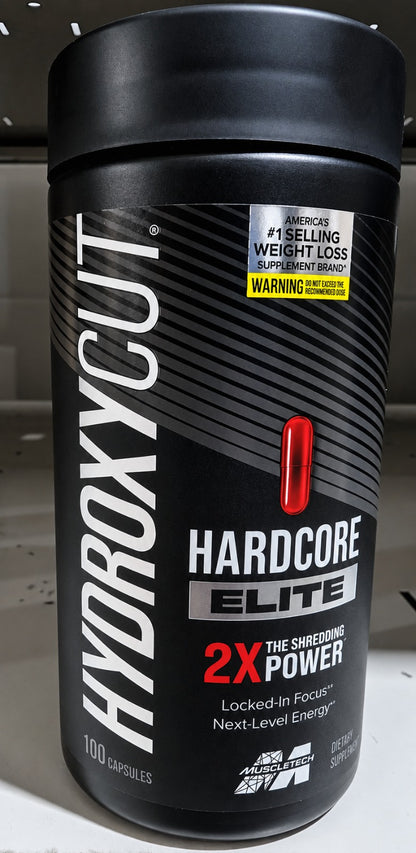 MuscleTech Hydroxycut Hardcore Elite 100 Capsules Weight Loss Supplement New &amp; Sealed