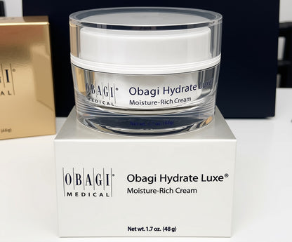 Obagi Hydrate Luxe Moisture Rich Cream 1.7 oz / 48g – Luxury Facial Moisturizer Hydrating Skin Care – Brand New Sealed