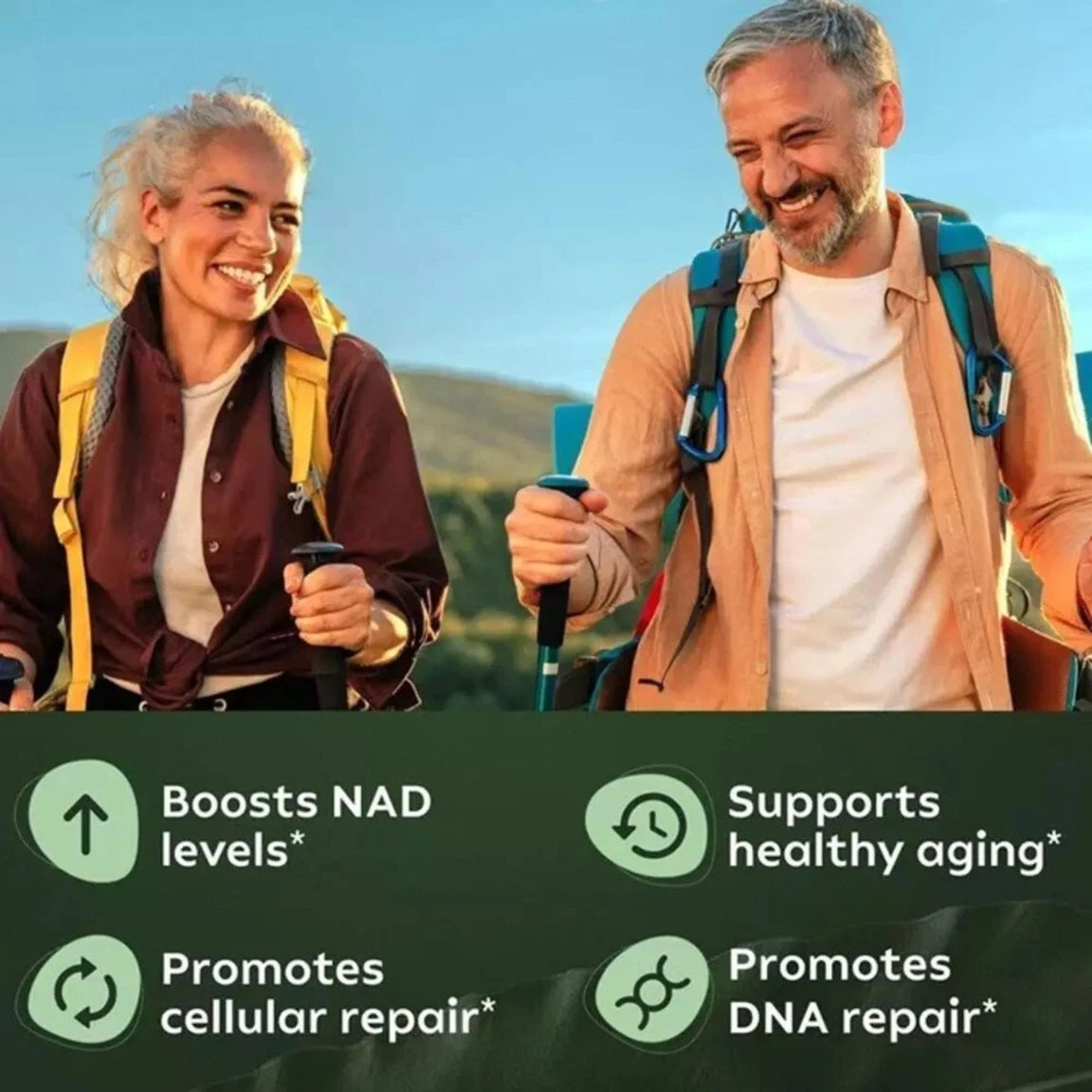 NAD+ Supplement with Nicotinamide Riboside &amp; Resveratrol | Anti-Aging, Energy &amp; Focus Support | Dietary Supplement Capsules