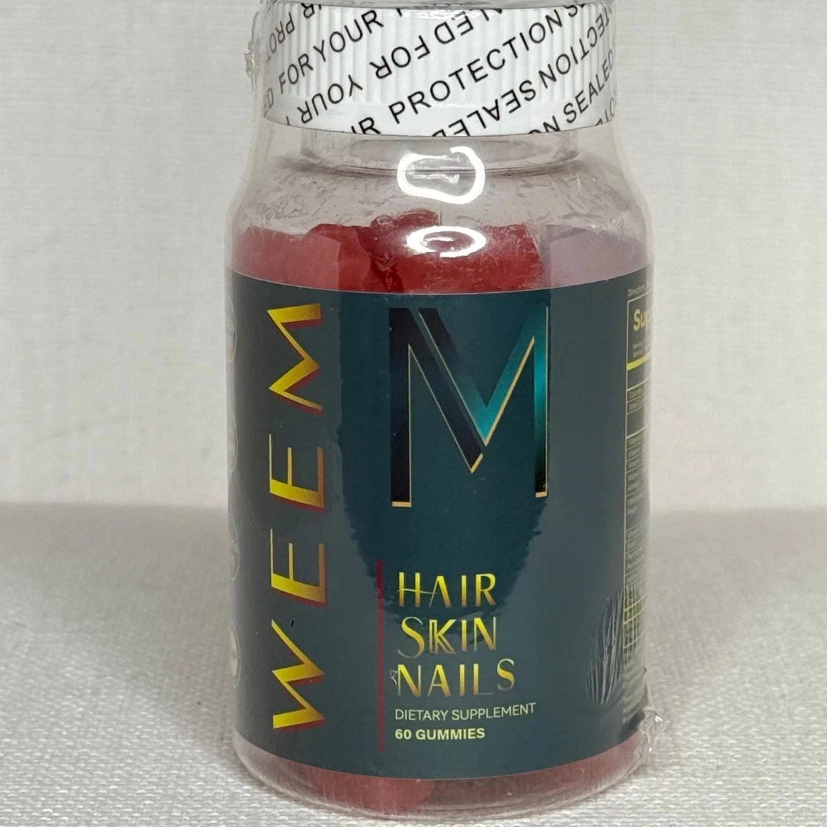 WEEM Hair, Skin &amp; Nails Gummies – Vegan Biotin Supplement for Healthy Hair Growth, Skin Radiance &amp; Strong Nails