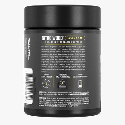 Inno Supps Nitro Wood MAGNUM Capsules – Enhanced Circulation, Stamina &amp; Male Vitality Support Supplement (60 Count)