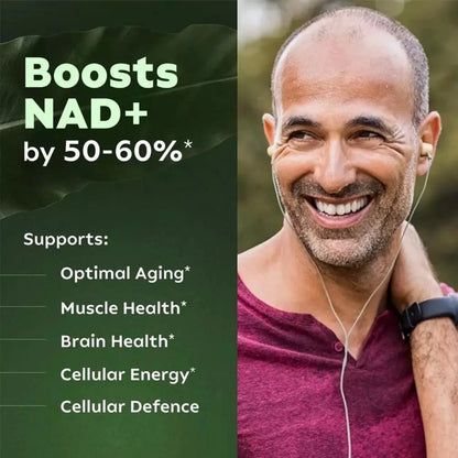 NAD+ Supplement with Nicotinamide Riboside &amp; Resveratrol | Anti-Aging, Energy &amp; Focus Support | Dietary Supplement Capsules