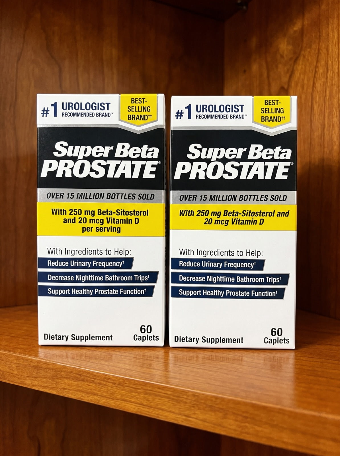2x Super Beta Prostate Supplement 60 Caplets for Men – Urinary Tract &amp; Prostate Health Support