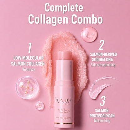 KAHI Wrinkle Bounce Multi Balm Stick 9g – Hydrating Anti-Aging Facial Serum Balm for Fine Lines &amp; Wrinkles