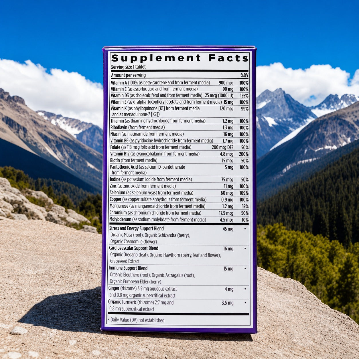 New Chapter One Daily Every Man's Multivitamin 72 Vegetarian Tablets - Men's Daily Vitamins &amp; Minerals