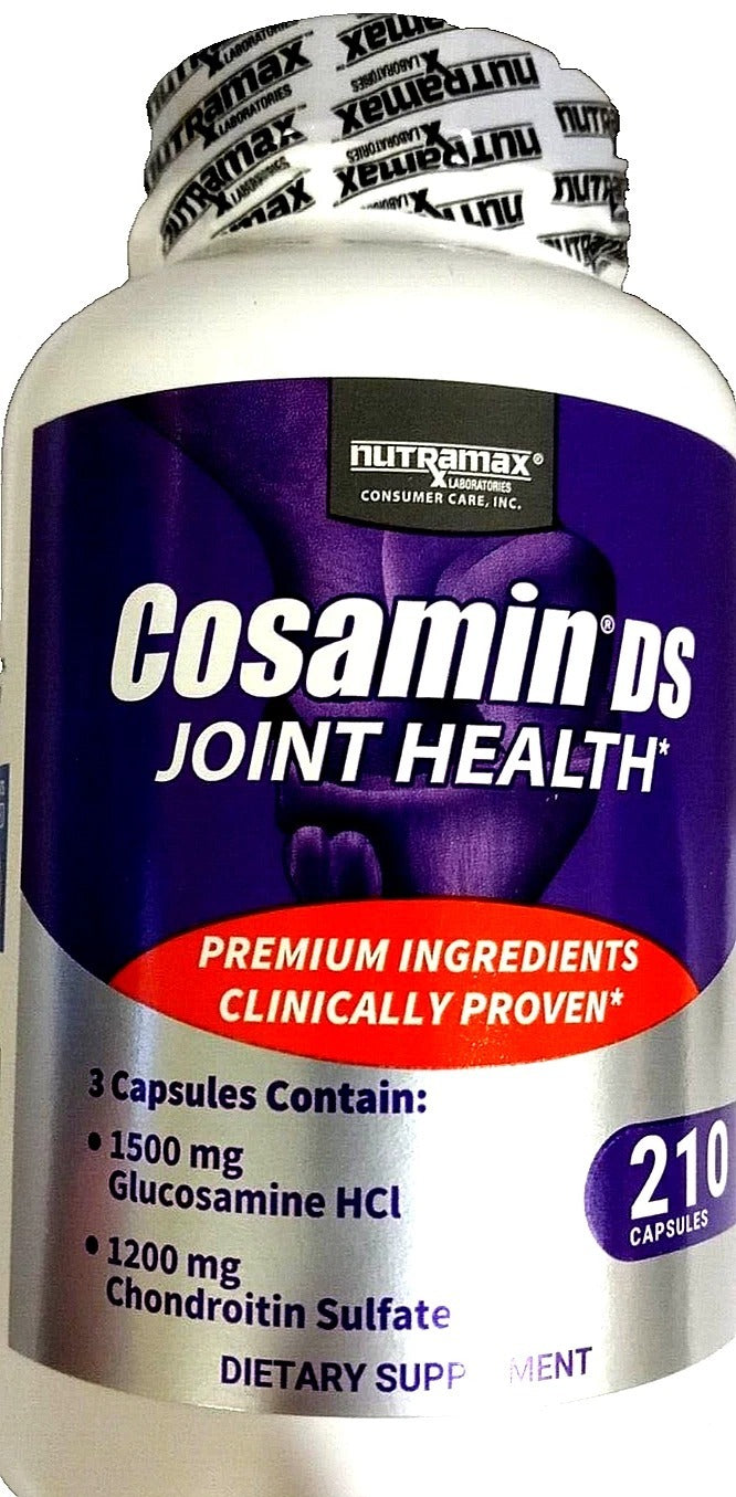 Cosamin DS Joint Health Supplement – Glucosamine 1500mg &amp; Chondroitin 1200mg – 210 Capsules – Support for Joint Comfort &amp; Mobility