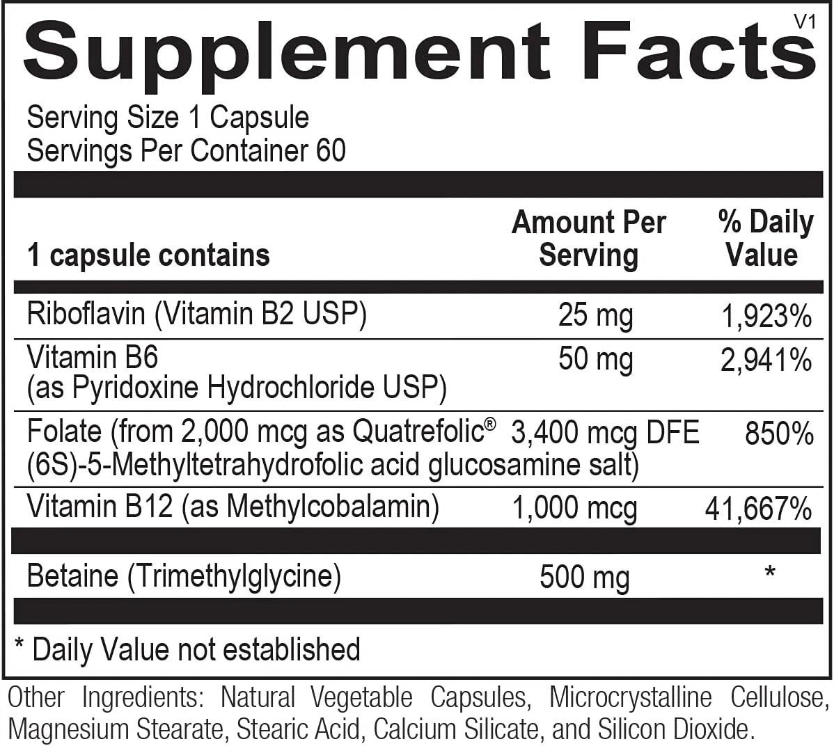 Ortho Molecular Products Methyl CPG Dietary Supplement – 60 Capsules | Cardiovascular Health Support