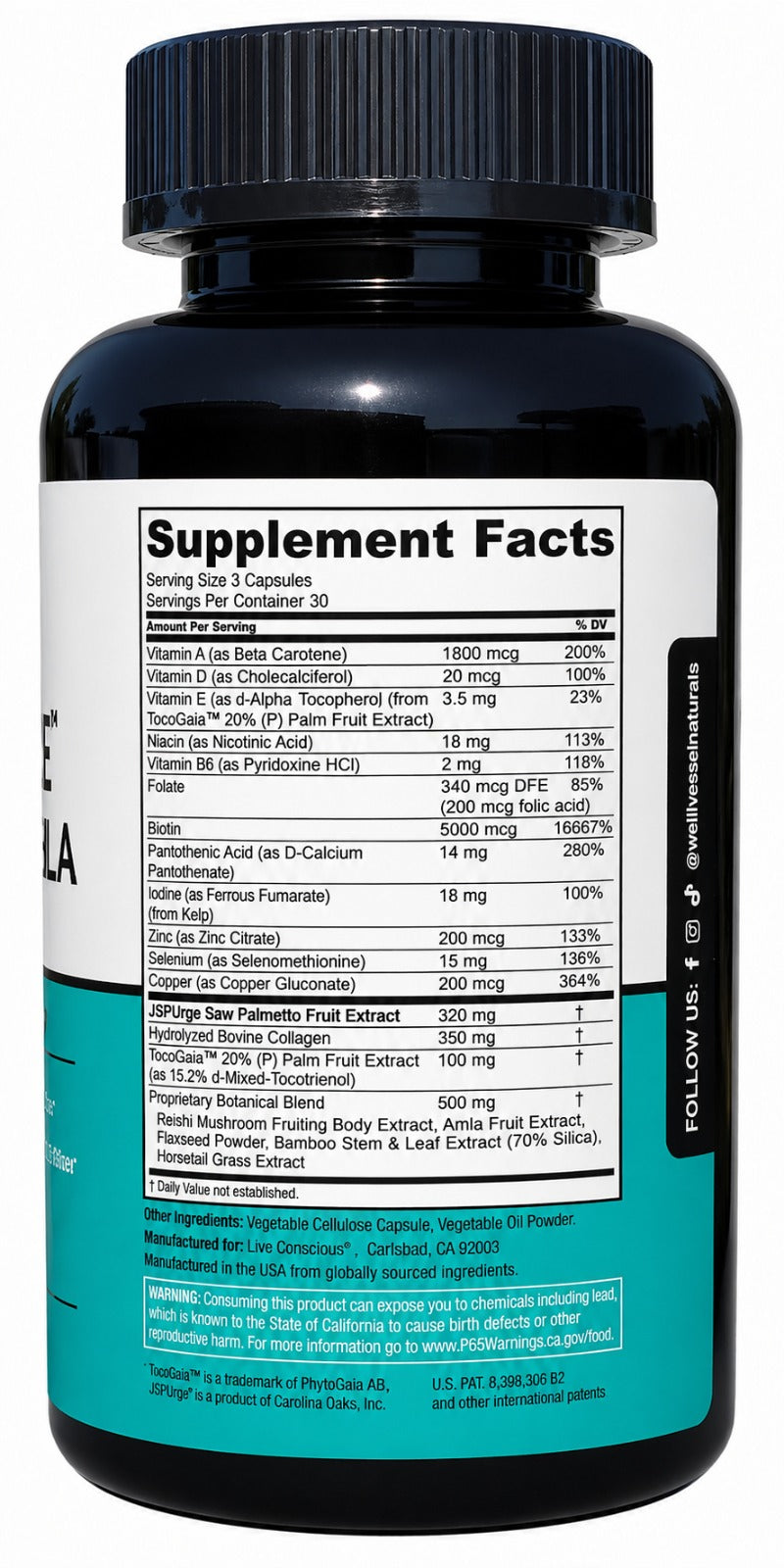 GENUINE Hair La Vie Clinical Formula Hair Growth Vitamins – Strengthen &amp; Thicken Hair Supplement for Women &amp; Men, Supports Hair Growth, Shine &amp; Scalp Health