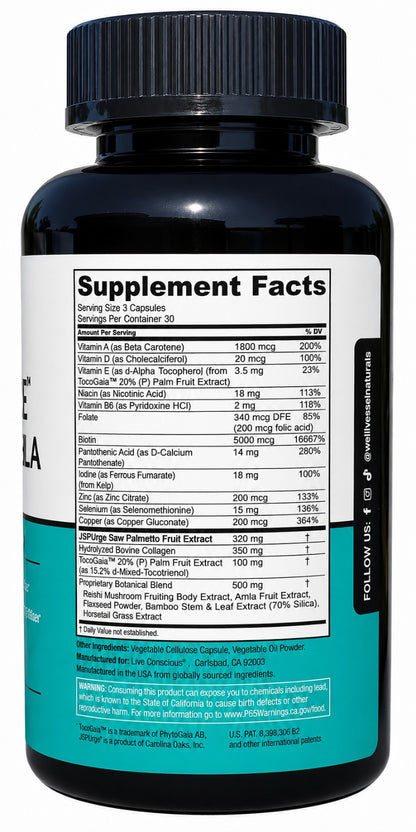 GENUINE Hair La Vie Clinical Formula Hair Growth Vitamins – Strengthen &amp; Thicken Hair Supplement for Women &amp; Men, Supports Hair Growth, Shine &amp; Scalp Health