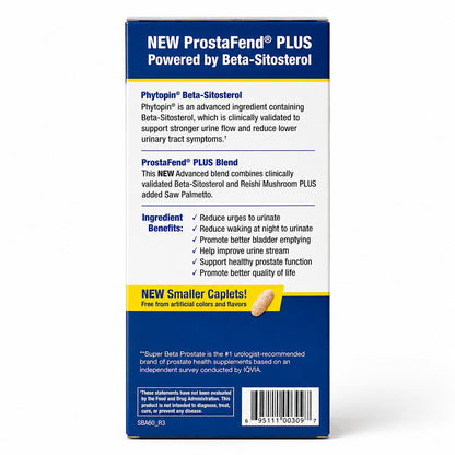 Super Beta Prostate Advanced + Saw Palmetto Men's Prostate Support Supplement 60 Caplets