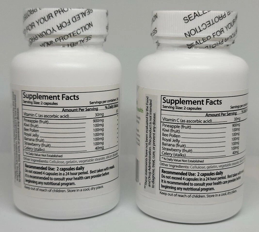 SemEnhance Semen Flavor Enhancer Dietary Supplement, 60 Capsules (1480mg) – 2 Month Supply with Vitamin C &amp; Fruit Blend