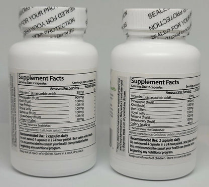 SemEnhance Semen Flavor Enhancer Dietary Supplement, 60 Capsules (1480mg) – 2 Month Supply with Vitamin C &amp; Fruit Blend