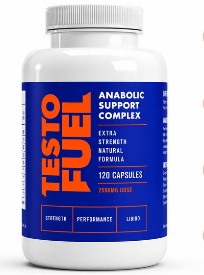 TestoFuel Testosterone Booster for Men | Muscle Growth, Strength &amp; Performance Support Supplement