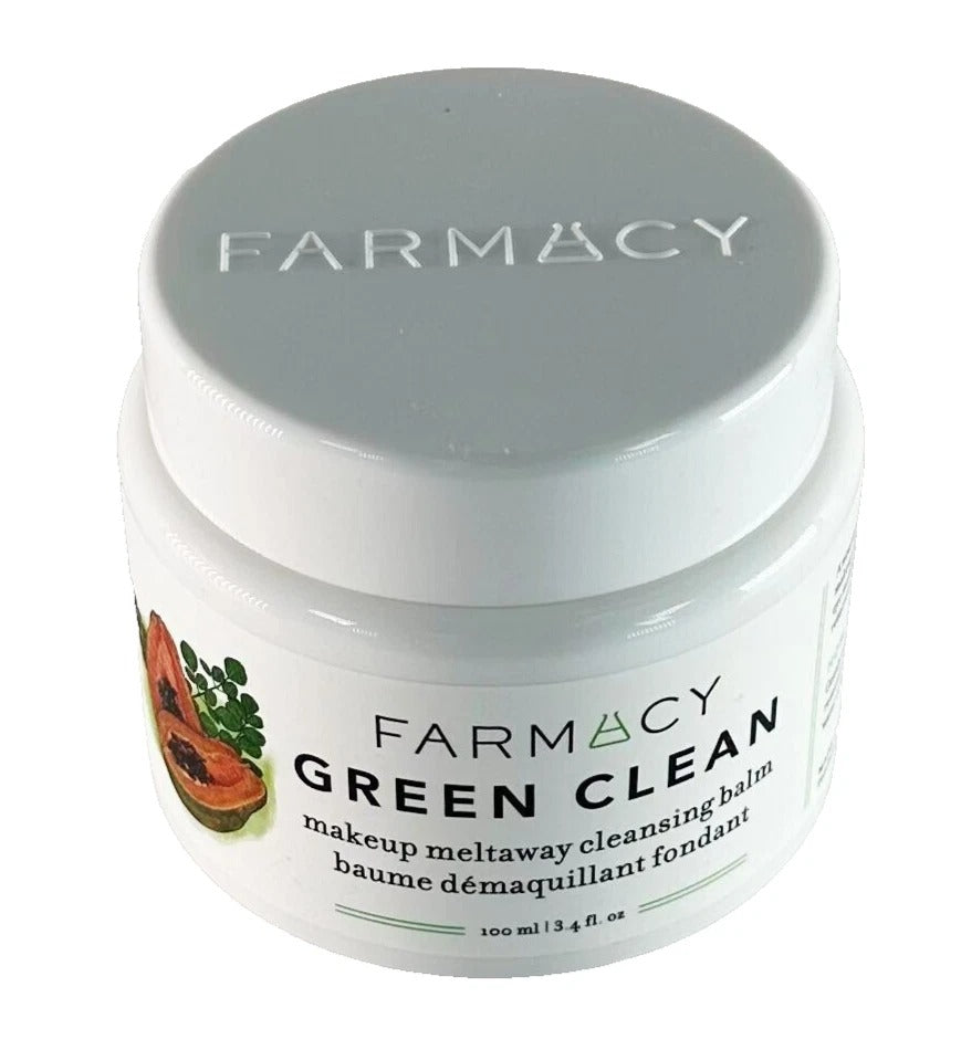Farmacy Green Clean Makeup Meltaway Cleansing Balm 100ml – Natural Cleansing Balm Makeup Remover, Hydrating Face Cleanser