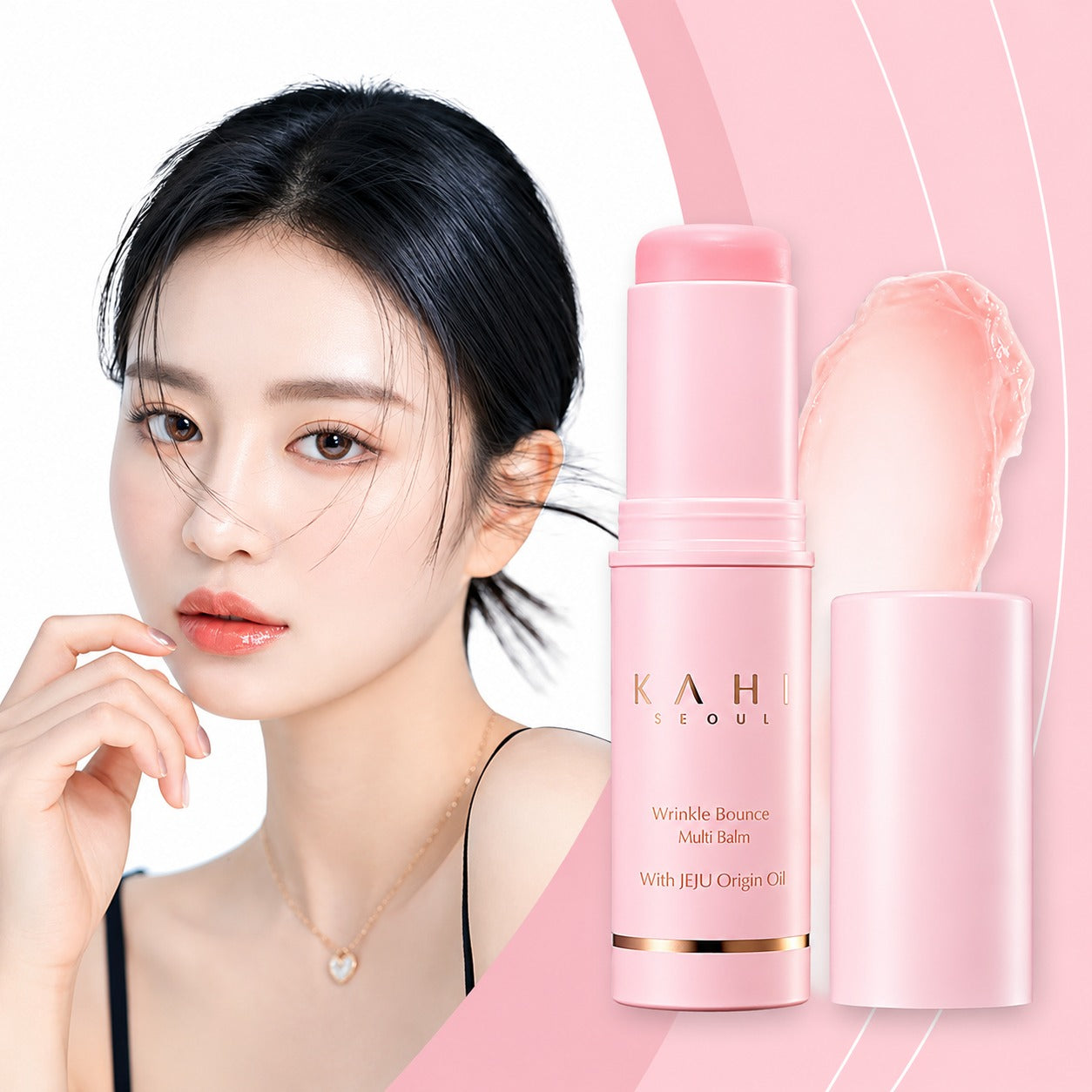 KAHI Wrinkle Bounce Multi Balm Stick 9g – Hydrating Anti-Aging Facial Serum Balm for Fine Lines &amp; Wrinkles