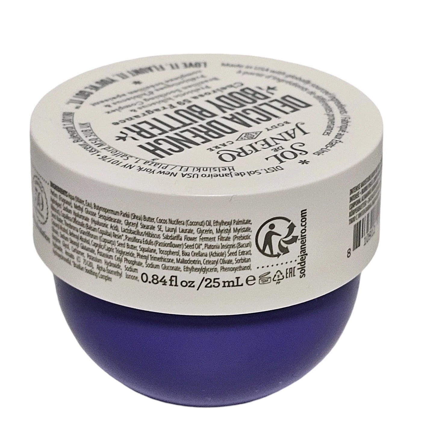 Sol de Janeiro Delícia Drench Body Butter Cream Travel Size 25ml / 0.84 fl oz Moisturizing Body Cream New