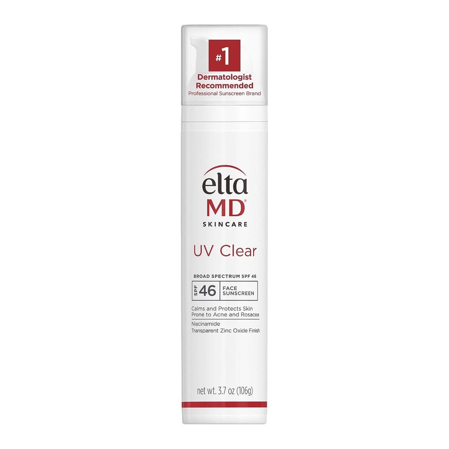 EltaMD UV Clear Broad Spectrum SPF 46 Face Sunscreen 3.7 oz (106g) Facial Sunscreen for Acne-Prone &amp; Sensitive Skin