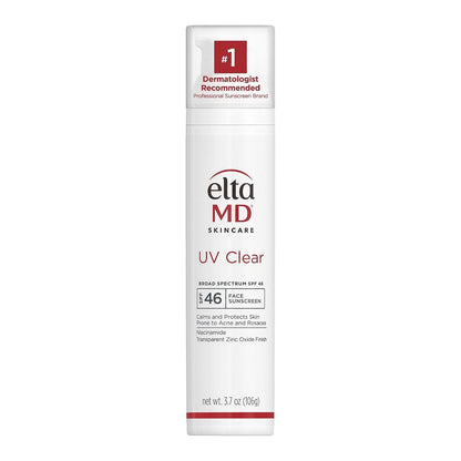 EltaMD UV Clear Broad Spectrum SPF 46 Face Sunscreen 3.7 oz (106g) Facial Sunscreen for Acne-Prone &amp; Sensitive Skin