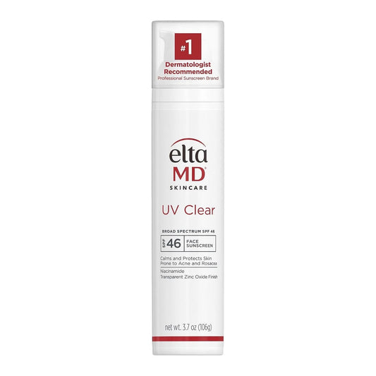 EltaMD UV Clear Broad Spectrum SPF 46 Face Sunscreen 3.7 oz (106g) Facial Sunscreen for Acne-Prone &amp; Sensitive Skin