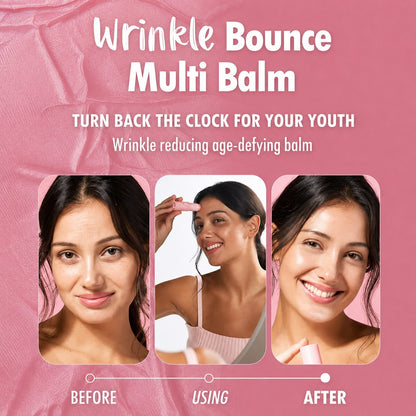 KAHI Wrinkle Bounce Multi Balm Stick 9g – Hydrating Anti-Aging Facial Serum Balm for Fine Lines &amp; Wrinkles