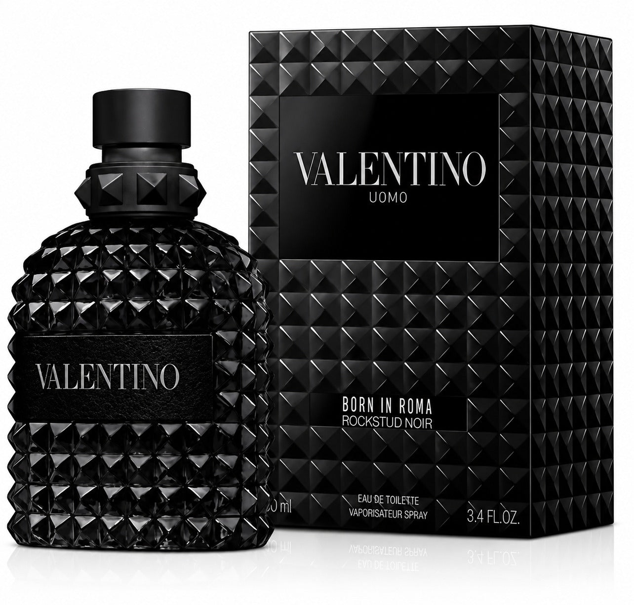 Valentino Uomo Born In Roma Rockstud Noir Eau de Toilette for Men 3.4 oz / 100ml – New in Box