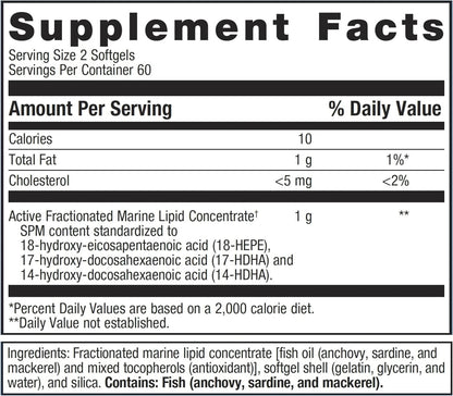 Metagenics SPM Active 120 Softgels | Specialized Pro-Resolving Mediators Supplement