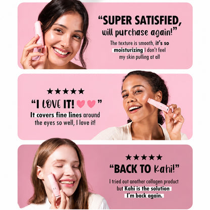 KAHI Wrinkle Bounce Multi Balm Stick 9g – Hydrating Anti-Aging Facial Serum Balm for Fine Lines &amp; Wrinkles