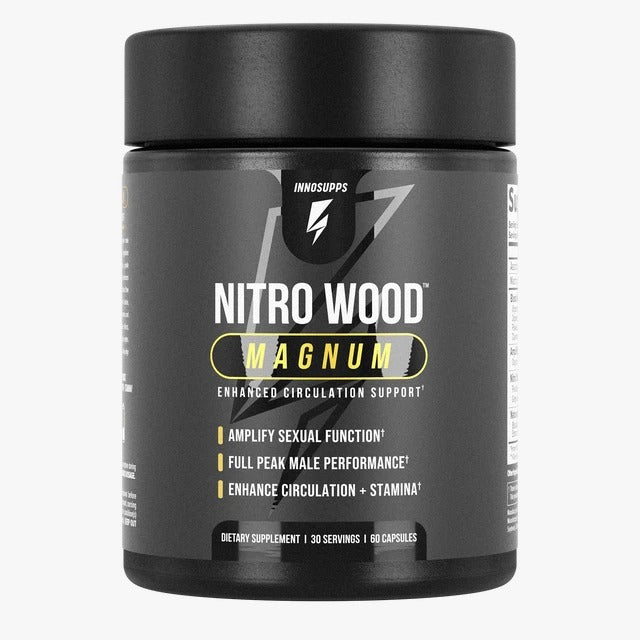 Inno Supps Nitro Wood MAGNUM Capsules – Enhanced Circulation, Stamina &amp; Male Vitality Support Supplement (60 Count)