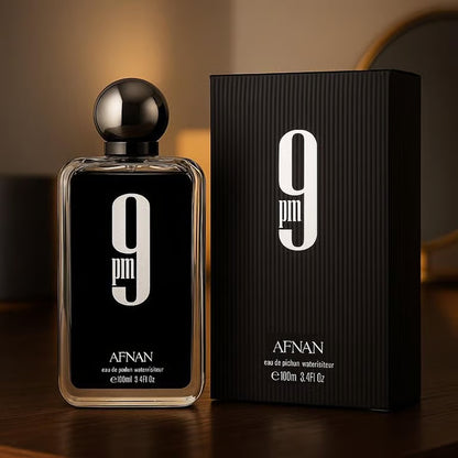 Afnan 9PM Eau de Parfum for Men – 100ml (3.4 oz) EDP Spray Cologne – Long Lasting Night Fragrance – Brand New