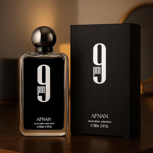Afnan 9PM Eau de Parfum for Men – 100ml (3.4 oz) EDP Spray Cologne – Long Lasting Night Fragrance – Brand New