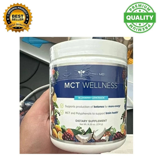 Gundry MD MCT Wellness Blueberry Lemonade Powder Supplement, 8.25 oz (234g)