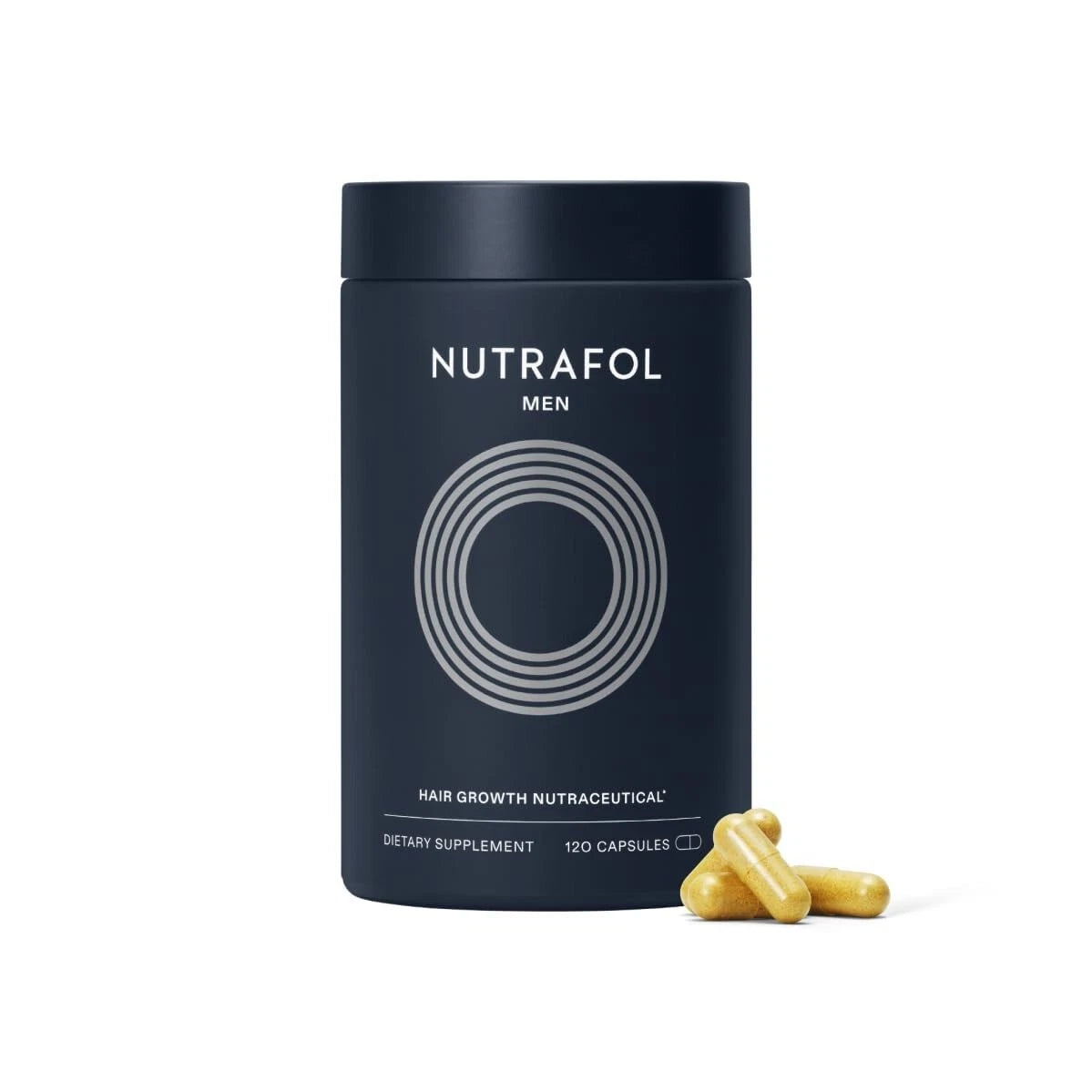 Nutrafol Men's Hair Growth Supplement – Clinically Tested Formula for Thicker, Stronger Hair – USA Made Capsules
