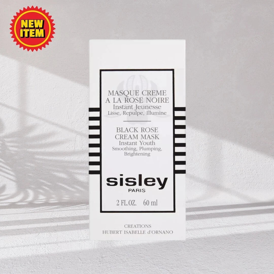 Sisley Paris Black Rose Cream Mask Instant Youth 2 oz / 60ml Brightening &amp; Plumping Face Mask Fast Shipping