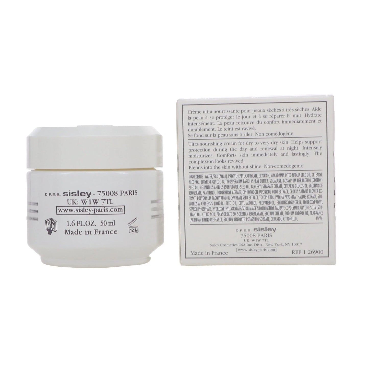 Sisley Velvet Nourishing Cream with Saffron Flowers 50ml / 1.6 fl oz | Deep Nourishing Face Cream for Dry &amp; Sensitive Skin | Authentic New in Retail Box