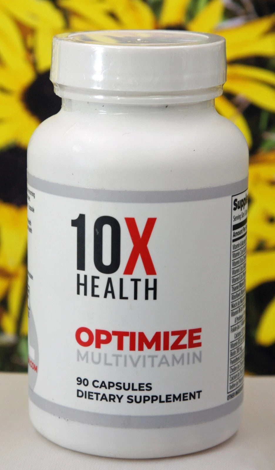 10X Health Optimize Methylated Multivitamin – 90 Capsules | Active B-Complex with 5-MTHF, B12 &amp; NAC | Energy, Brain &amp; Cellular Support Supplement