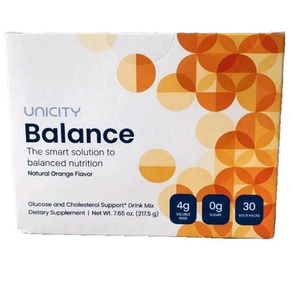 Unicity Balance Orange Fiber Supplement Drink Mix, 30 Stick Packs | New &amp; Sealed | Exp 04/2028