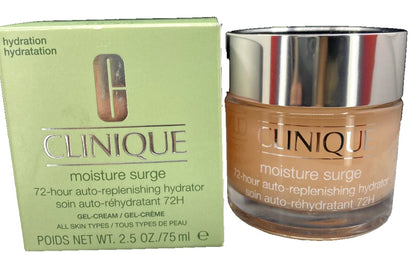Clinique Moisture Surge 72-Hour Auto-Replenishing Hydrator Gel Cream 2.5 oz (75ml) – New In Box
