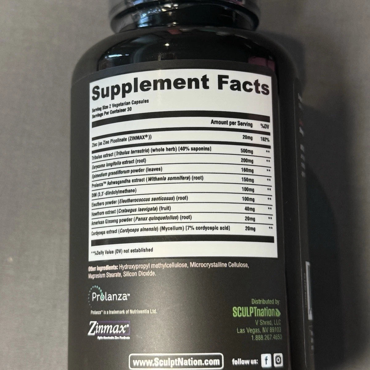 TEST BOOST Max by Sculpt Nation Testosterone Booster for Men Muscle Growth Fat Loss Supplement