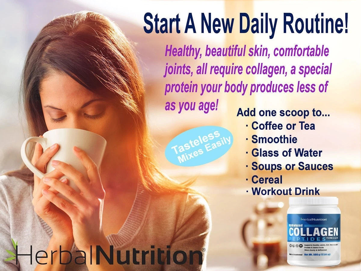 Premium Collagen Peptides Powder – Hydrolyzed Protein for Bones, Joints &amp; Skin Support | Beauty &amp; Wellness Supplement