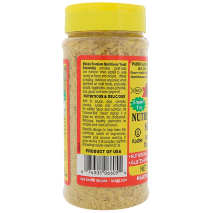 Bragg Nutritional Yeast Seasoning 4.5 oz (127g) – Vegan Cheesy Flavor, Complete Protein &amp; B Vitamins