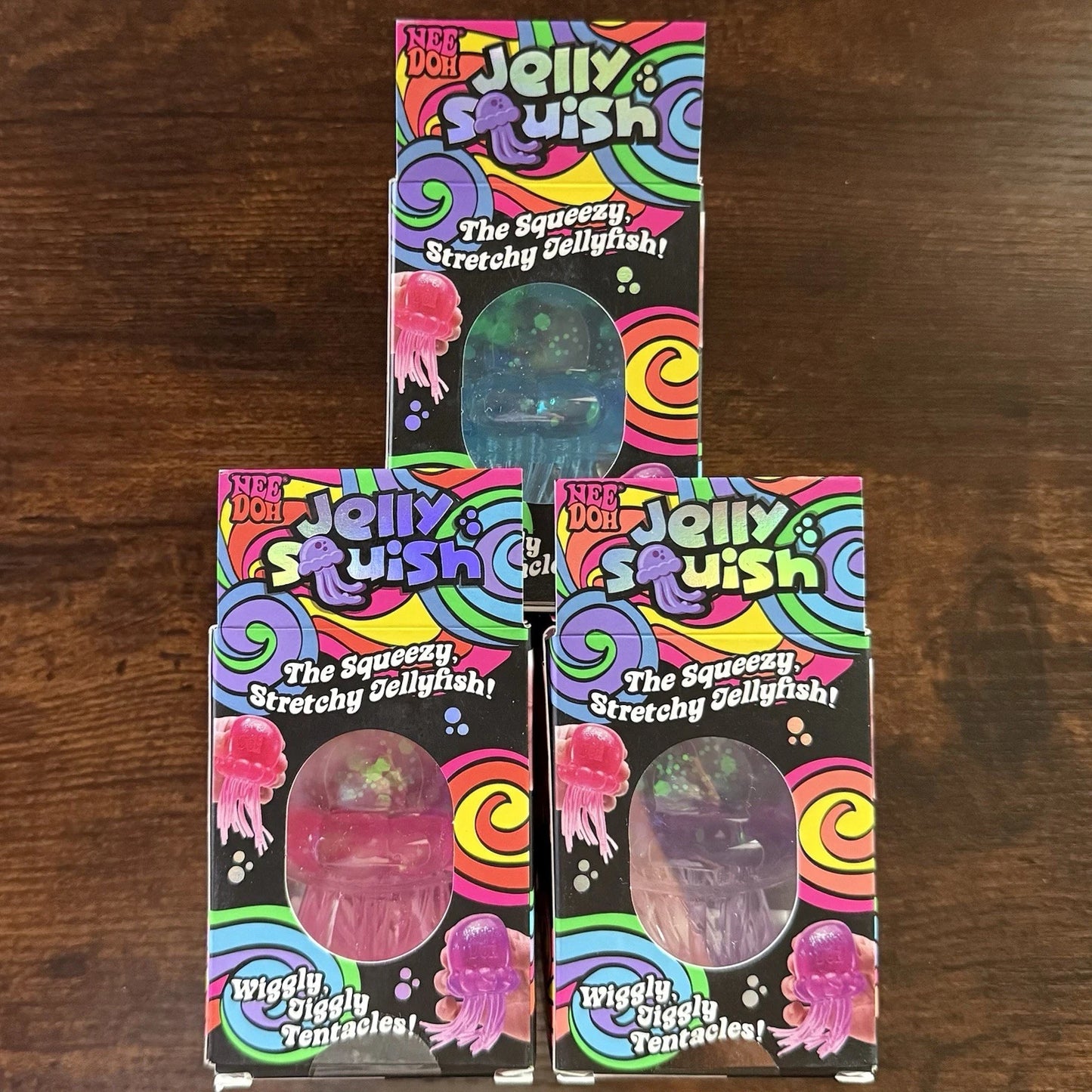 Schylling NeeDoh Jelly Squish Fidget Toy – Select Color Pink / Purple / Blue | Stress Relief Toy | New